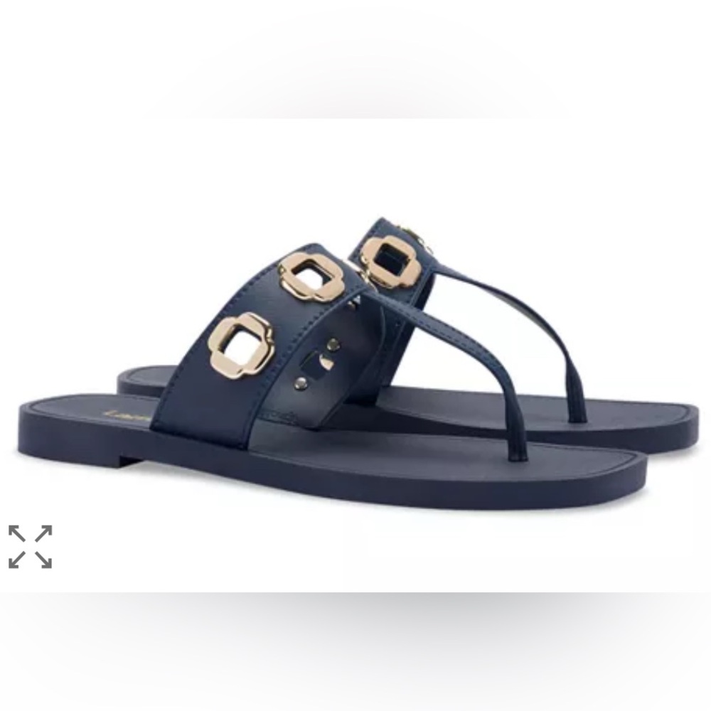 Larroude Milan Grommet Thong Sandals Size 6/7